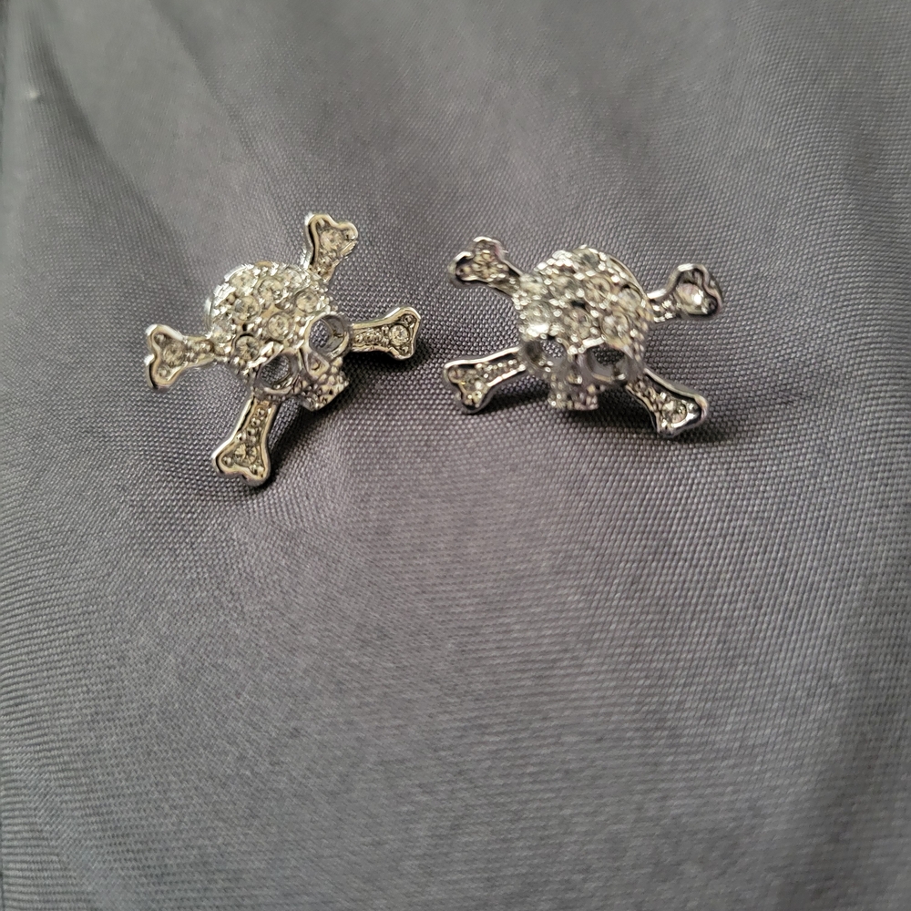 Vivienne Westwood Silver Skull Stud Earrings